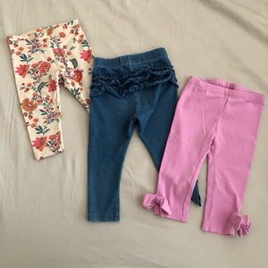 🌟SOLD🌟 Girls 12-18 Mo Legging Lot